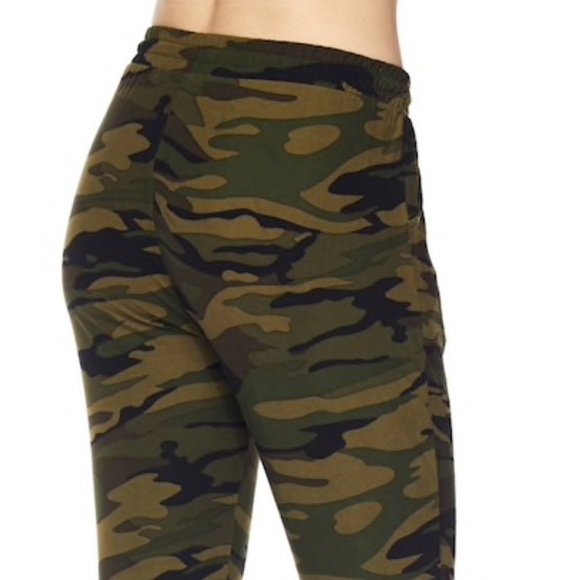 Soft Olive Green Camouflage Joggers - Picture 7 of 7